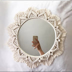 Decorative Macrame Wall Mirror Model Vrwc | Kelmera