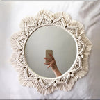 Decorative Macrame Wall Mirror Model Vrwc | Kelmera