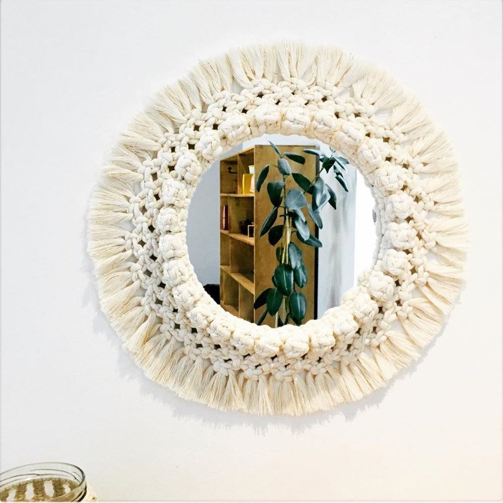 Decorative Macrame Wall Mirror Model Vrwc | Kelmera
