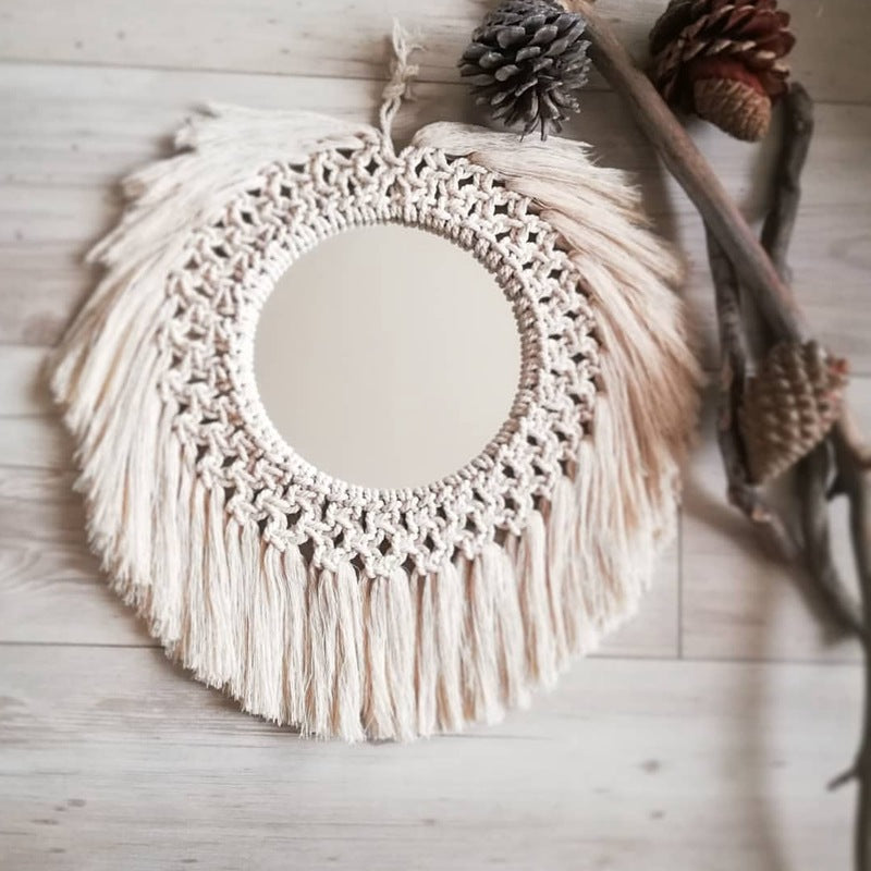 Decorative Macrame Wall Mirror Model Vrwc | Kelmera