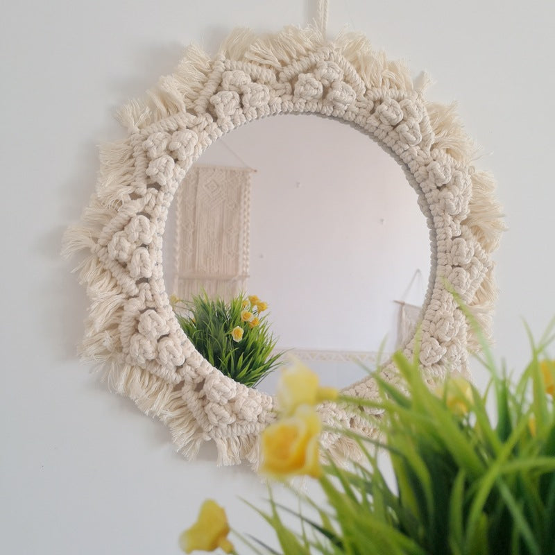 Decorative Macrame Wall Mirror Model Vrwc | Kelmera