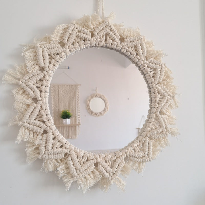 Decorative Macrame Wall Mirror Model Vrwc | Kelmera