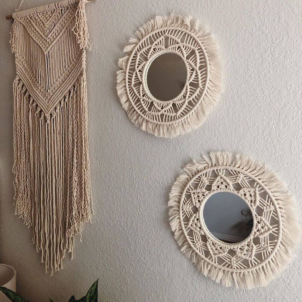 Decorative Macrame Wall Mirror Model Vrwc | Kelmera