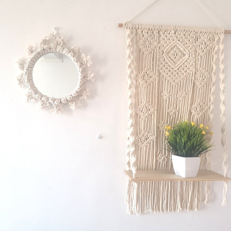 Decorative Macrame Wall Mirror Model Vrwc | Kelmera