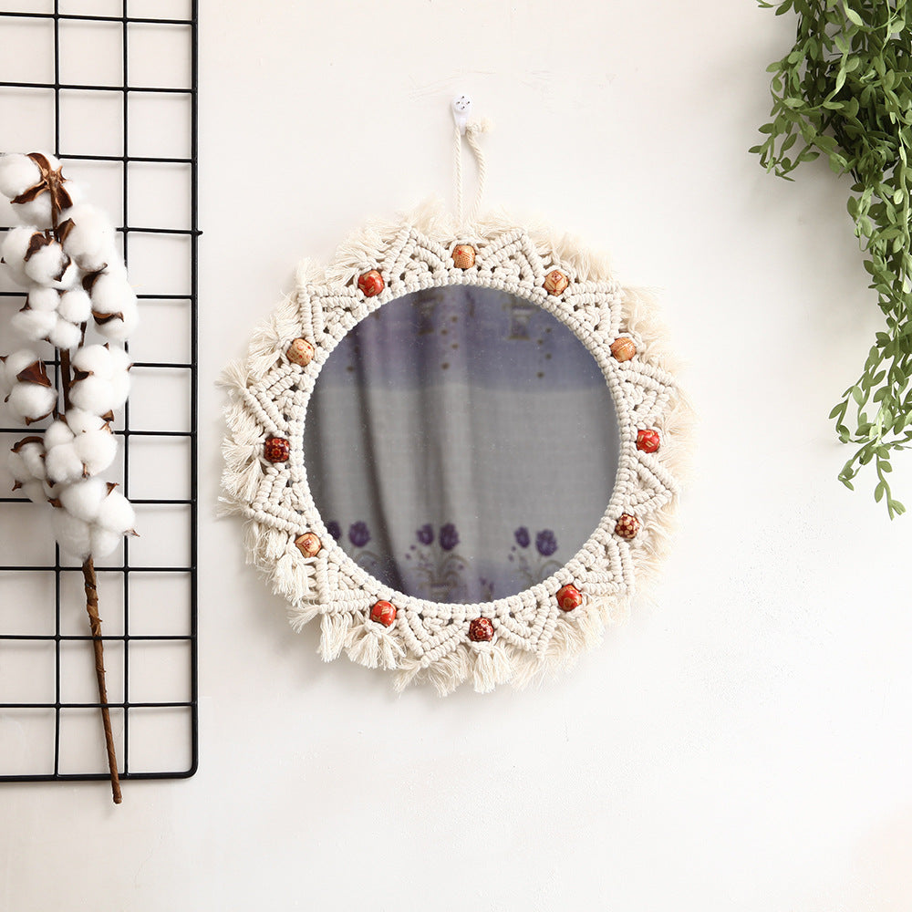 Decorative Macrame Wall Mirror Model Vrwc | Kelmera