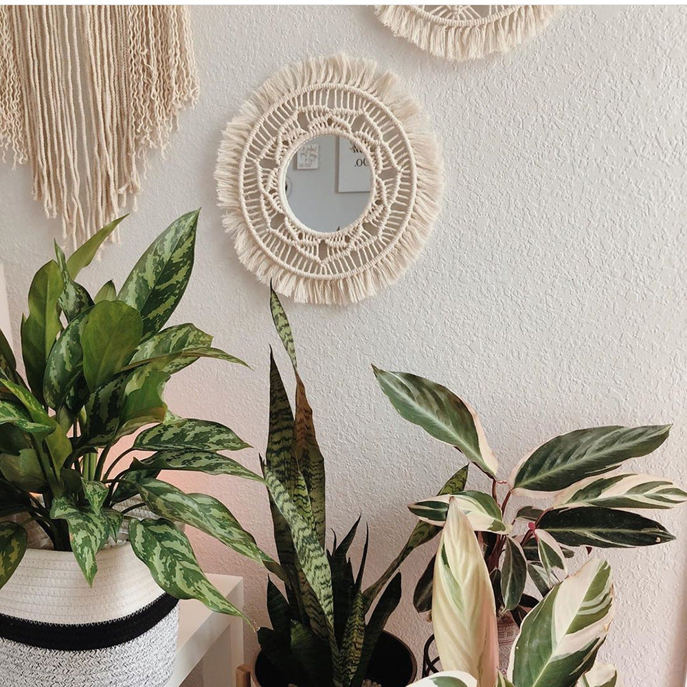 Decorative Macrame Wall Mirror Model Vrwc | Kelmera