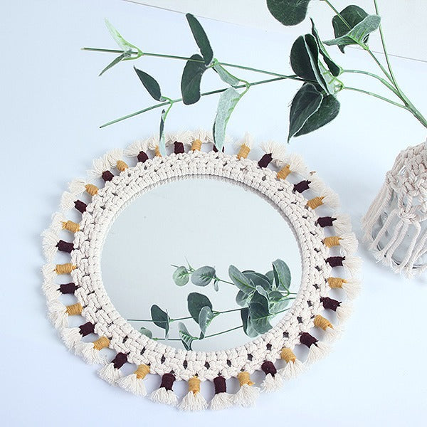 Decorative Macrame Wall Mirror Model Vrwc | Kelmera