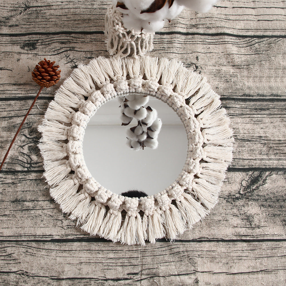 Decorative Macrame Wall Mirror Model Vrwc | Kelmera