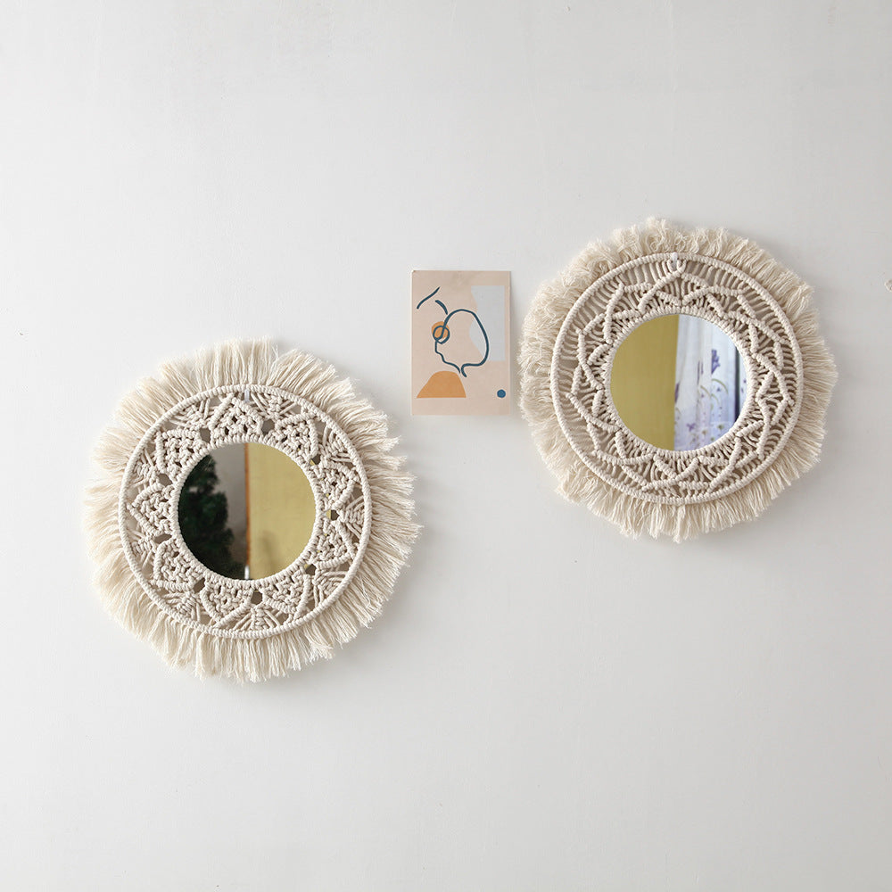 Decorative Macrame Wall Mirror Model Vrwc | Kelmera