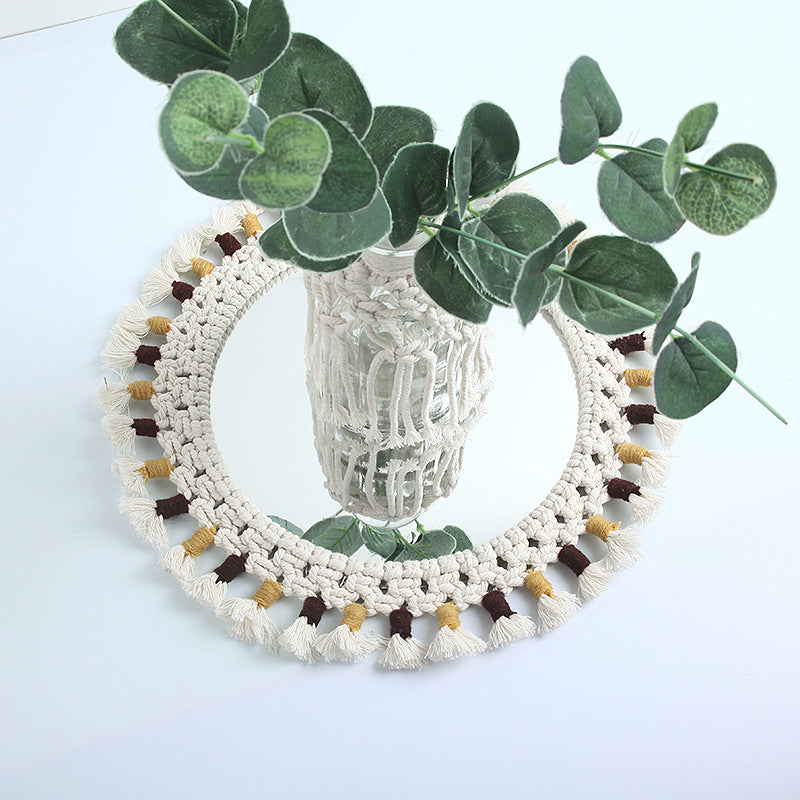 Decorative Macrame Wall Mirror Model Vrwc | Kelmera