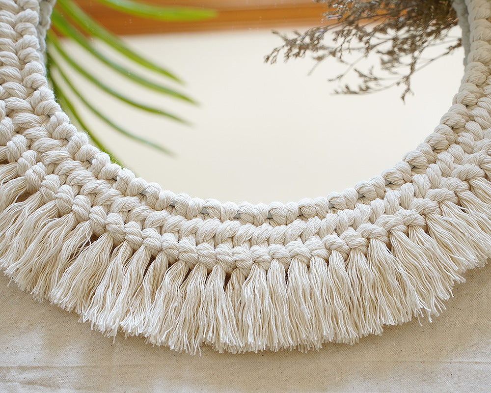 Decorative Macrame Wall Mirror Model Vrwc | Kelmera