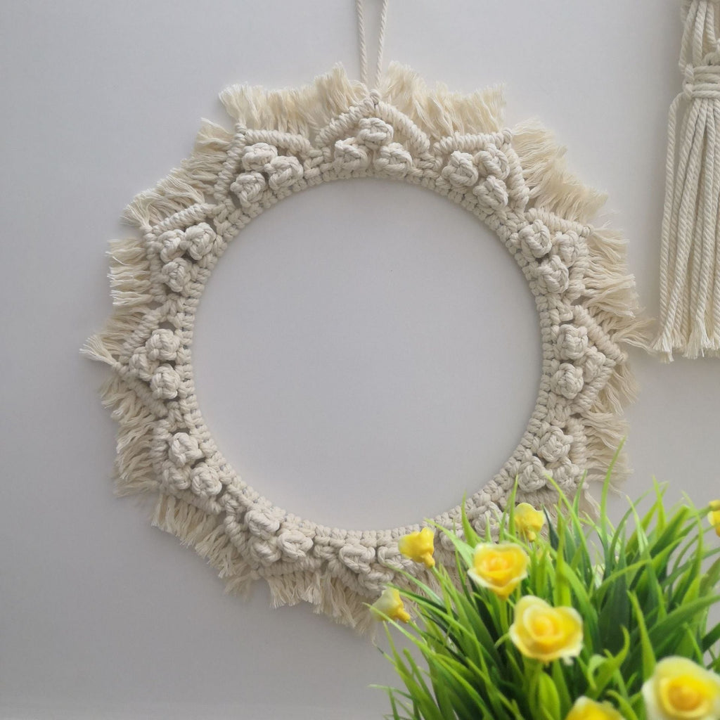 Decorative Macrame Wall Mirror Model Vrwc | Kelmera