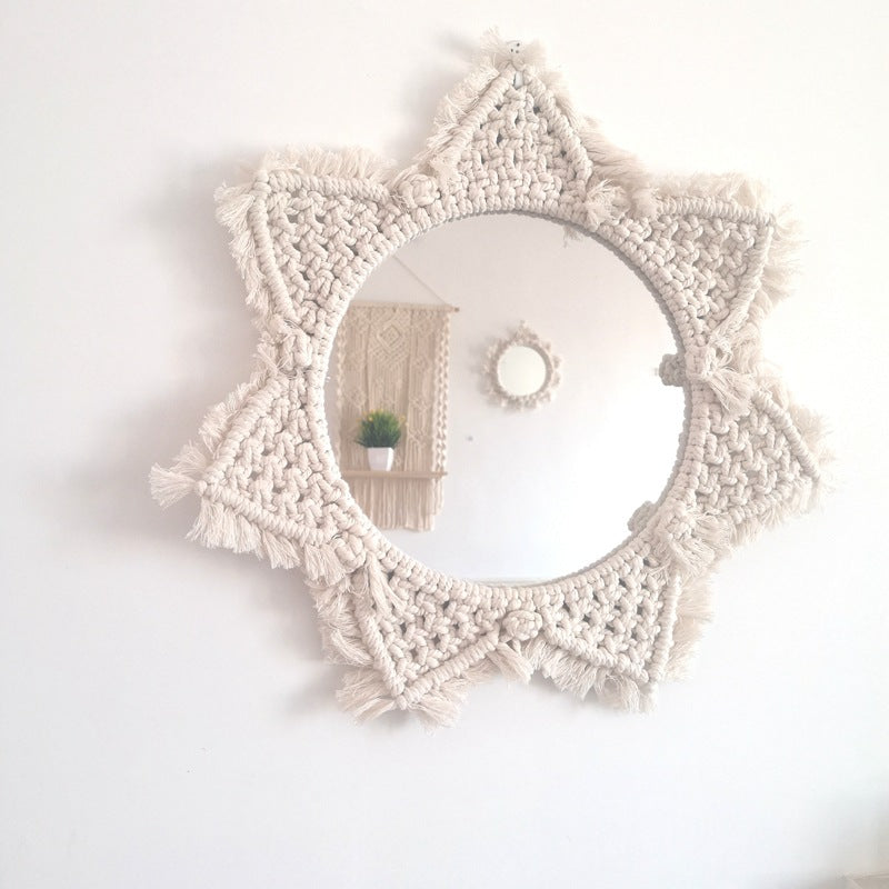 Decorative Macrame Wall Mirror Model Vrwc | Kelmera