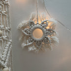 Decorative Macrame Wall Ornament Angel Green | Kelmera