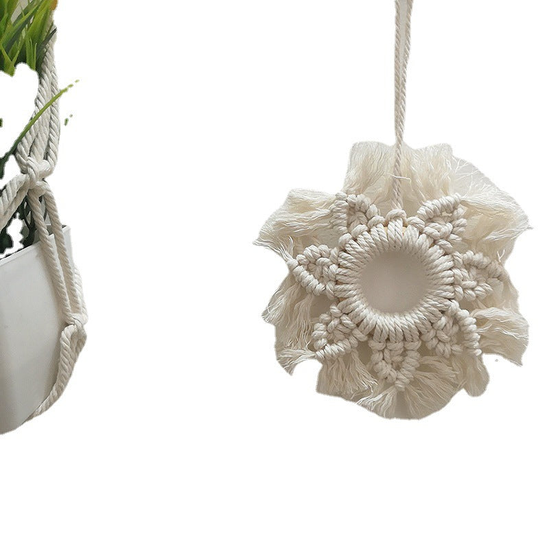 Decorative Macrame Wall Ornament Angel Green | Kelmera