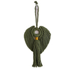 Decorative Macrame Wall Ornament Angel Green | Kelmera