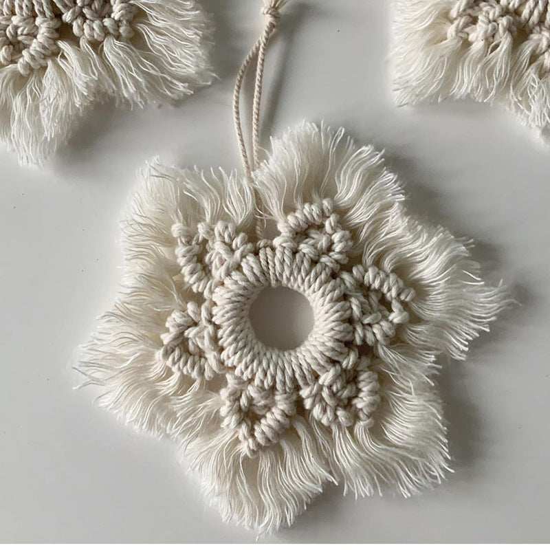 Decorative Macrame Wall Ornament Angel Green | Kelmera
