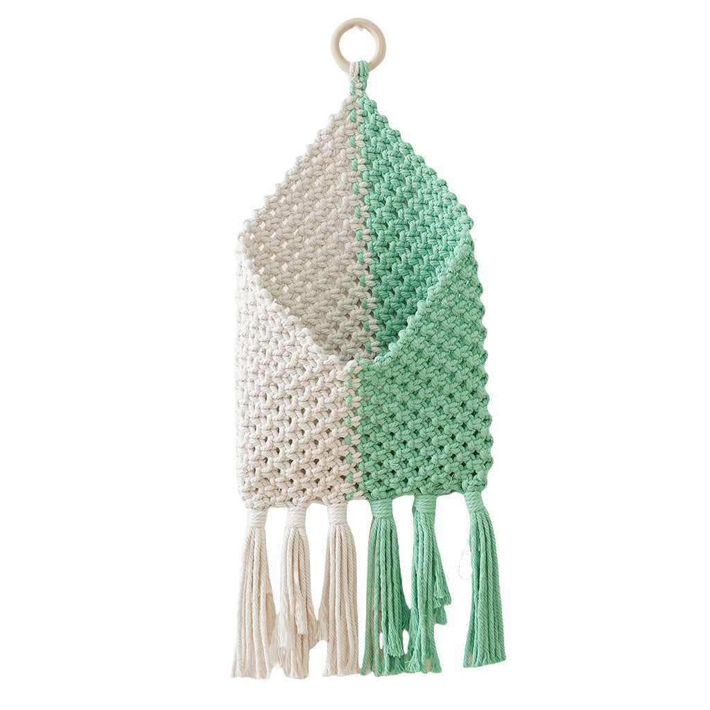 Decorative Macrame Wall Pocket | Kelmera