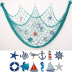 Decorative Macrame Wall Tapestry Cream White Sky Blue | Kelmera