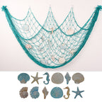 Decorative Macrame Wall Tapestry Cream White Sky Blue | Kelmera
