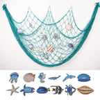 Decorative Macrame Wall Tapestry Cream White Sky Blue | Kelmera