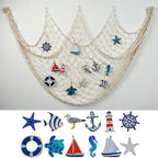 Decorative Macrame Wall Tapestry Cream White Sky Blue | Kelmera