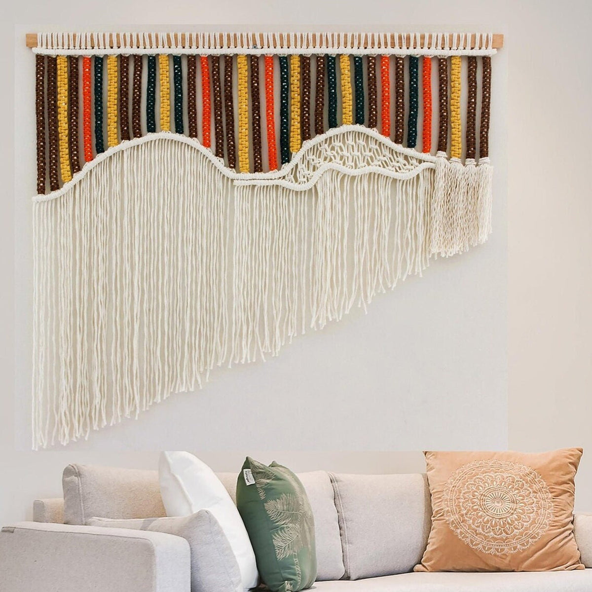 Decorative Macrame Wall Tapestry | Kelmera