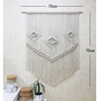 Decorative Macrame Wall Tapestry Red Orange | Kelmera