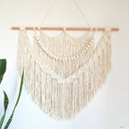 Decorative Macrame Wall Tapestry Red Orange | Kelmera