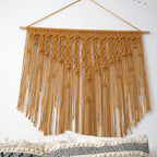 Decorative Macrame Wall Tapestry Red Orange | Kelmera