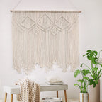 Decorative Macrame Wall Tapestry Red Orange | Kelmera