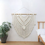 Decorative Macrame Wall Tapestry Red Orange | Kelmera