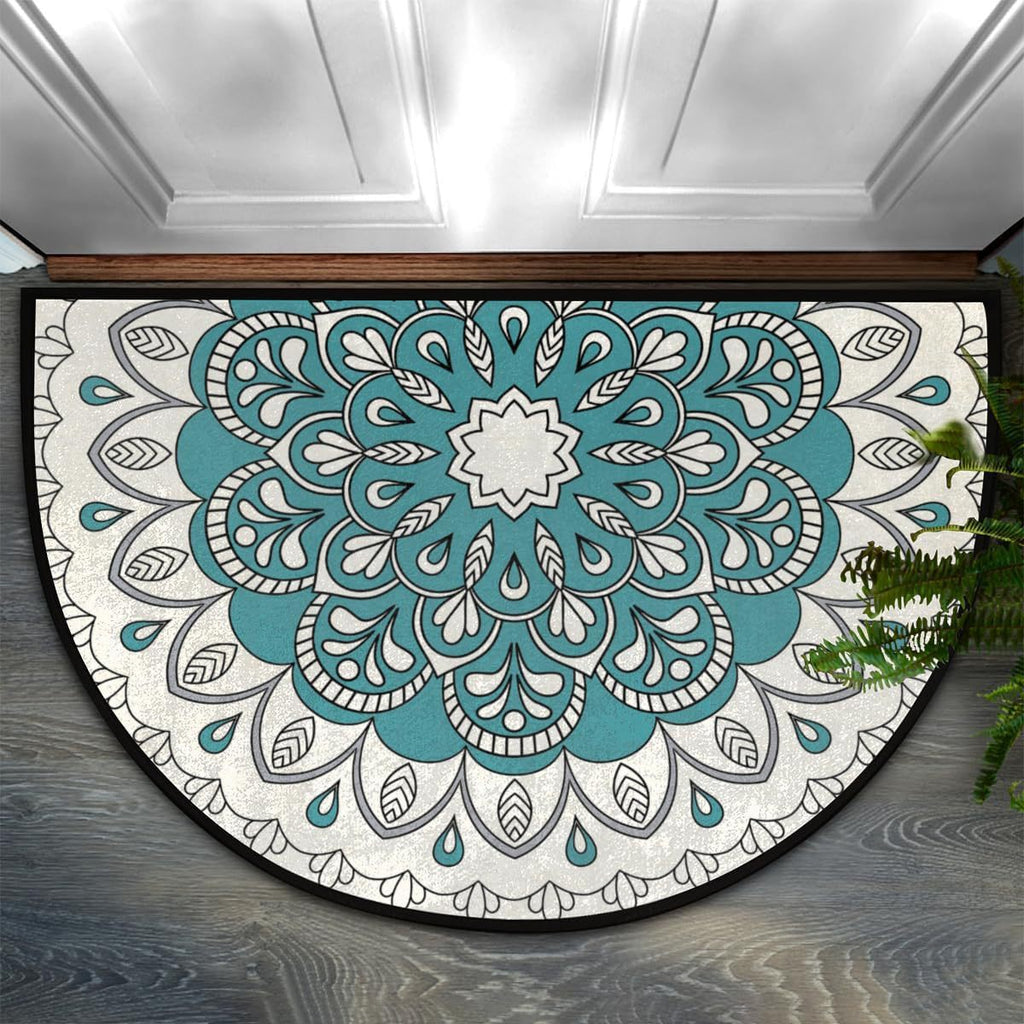 Decorative Mandala Patterned Entrance Mat | Kelmera