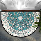 Decorative Mandala Patterned Entrance Mat | Kelmera