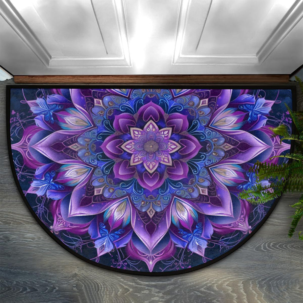 Decorative Mandala Patterned Entrance Mat | Kelmera