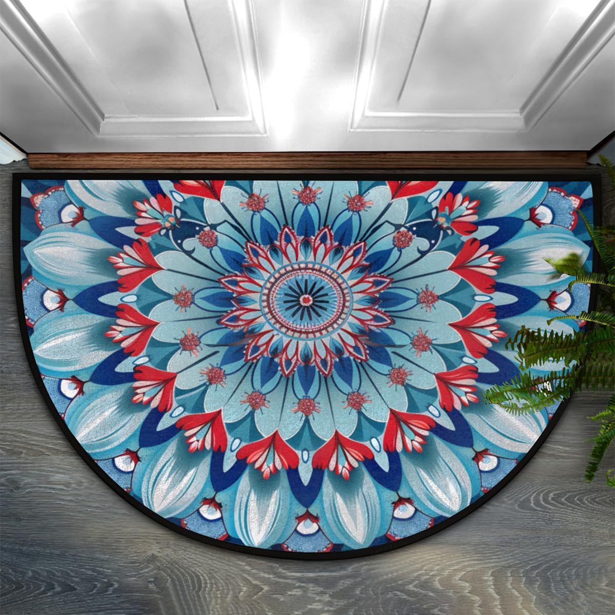 Decorative Mandala Patterned Entrance Mat | Kelmera