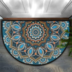 Decorative Mandala Patterned Entrance Mat | Kelmera