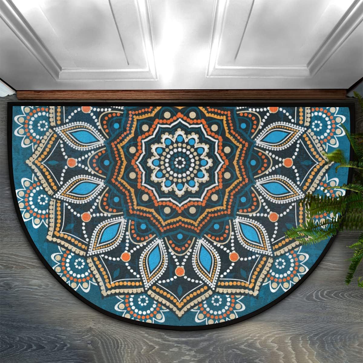 Decorative Mandala Patterned Entrance Mat | Kelmera