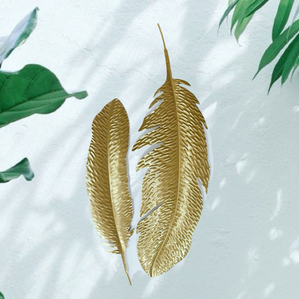 Decorative Metal Feather Wall Art | Kelmera