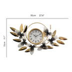 Decorative Metal Floral Wall Clock | Kelmera
