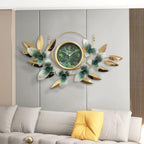 Decorative Metal Floral Wall Clock | Kelmera