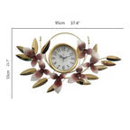 Decorative Metal Floral Wall Clock | Kelmera
