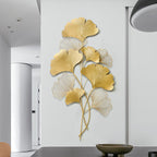 Decorative Metal Ginkgo Wall Sculpture | Kelmera