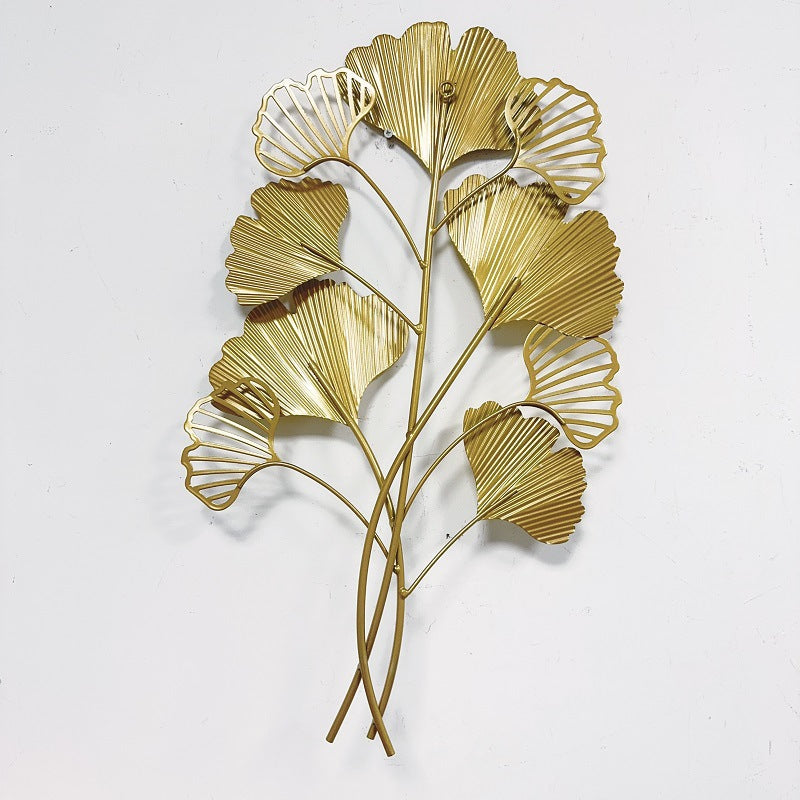 Decorative Metal Ginkgo Wall Sculpture | Kelmera