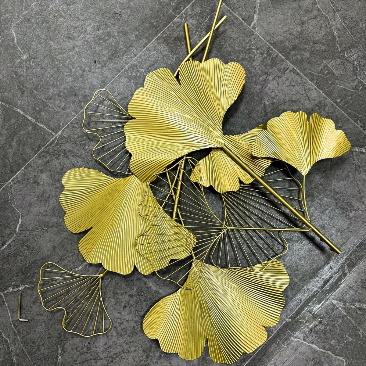 Decorative Metal Ginkgo Wall Sculpture | Kelmera