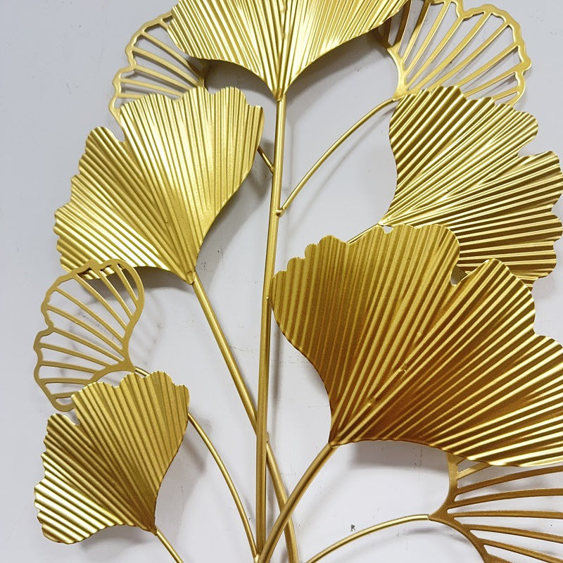 Decorative Metal Ginkgo Wall Sculpture | Kelmera