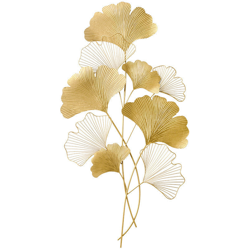 Decorative Metal Ginkgo Wall Sculpture | Kelmera