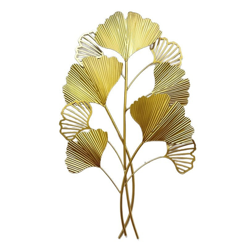 Decorative Metal Ginkgo Wall Sculpture | Kelmera