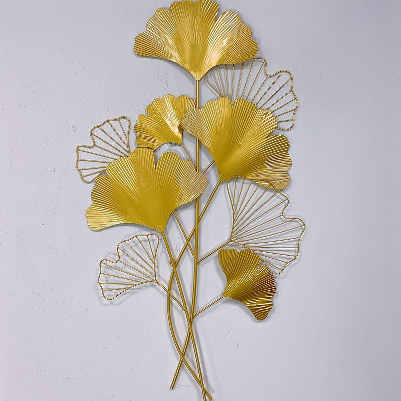 Decorative Metal Ginkgo Wall Sculpture | Kelmera