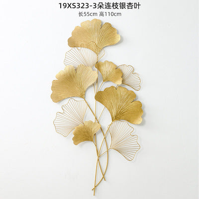 Decorative Metal Ginkgo Wall Sculpture | Kelmera